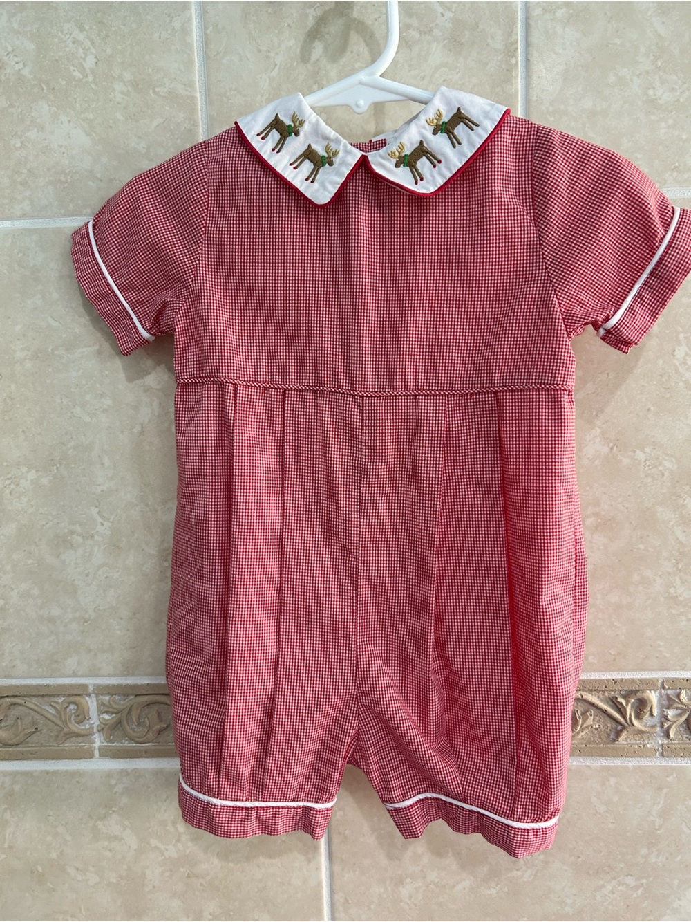 Orient Express Reindeer Gingham Outfit Christmas